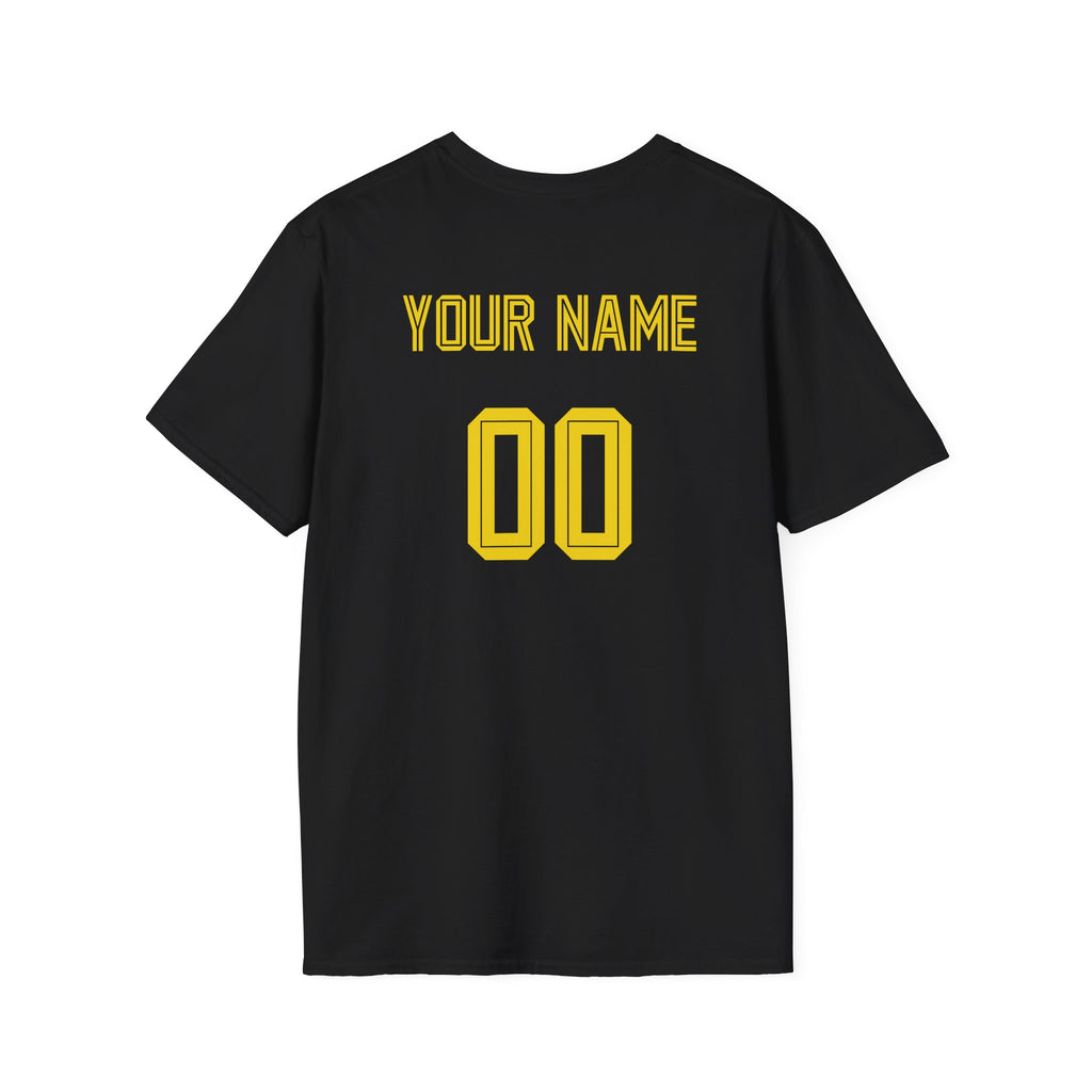 This Soccer Mom Bleeds Black & Gold — Tee