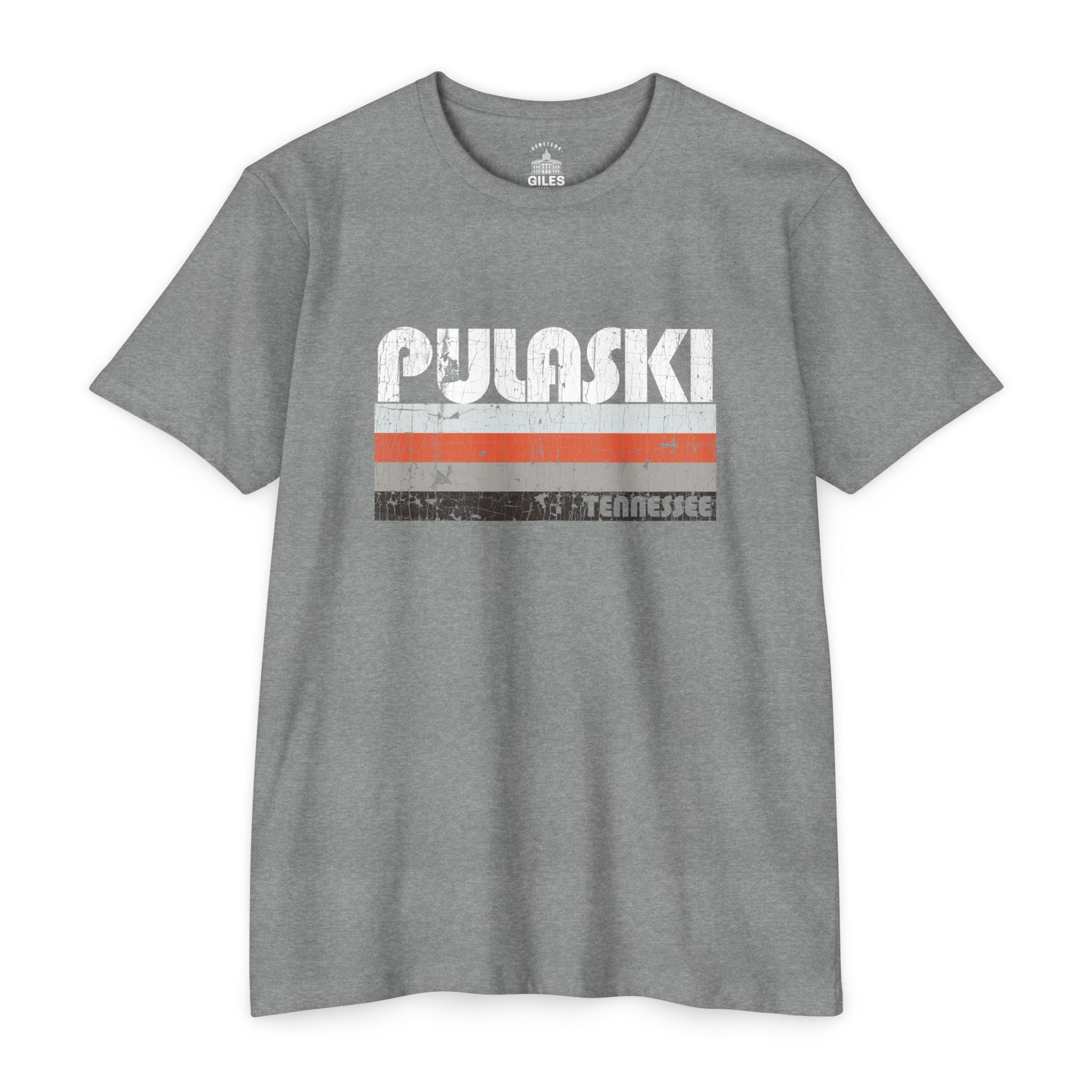Retro Stripes Pulaski, Tennessee - Tee