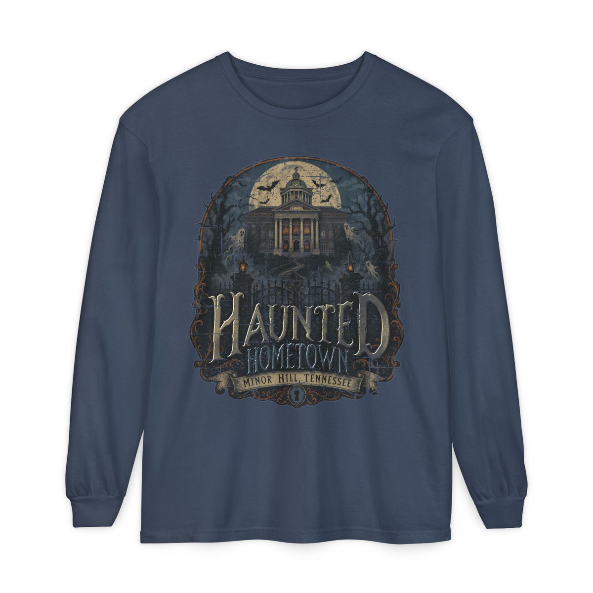 Haunted Hometown - Minor Hill - Long Sleeve Tee