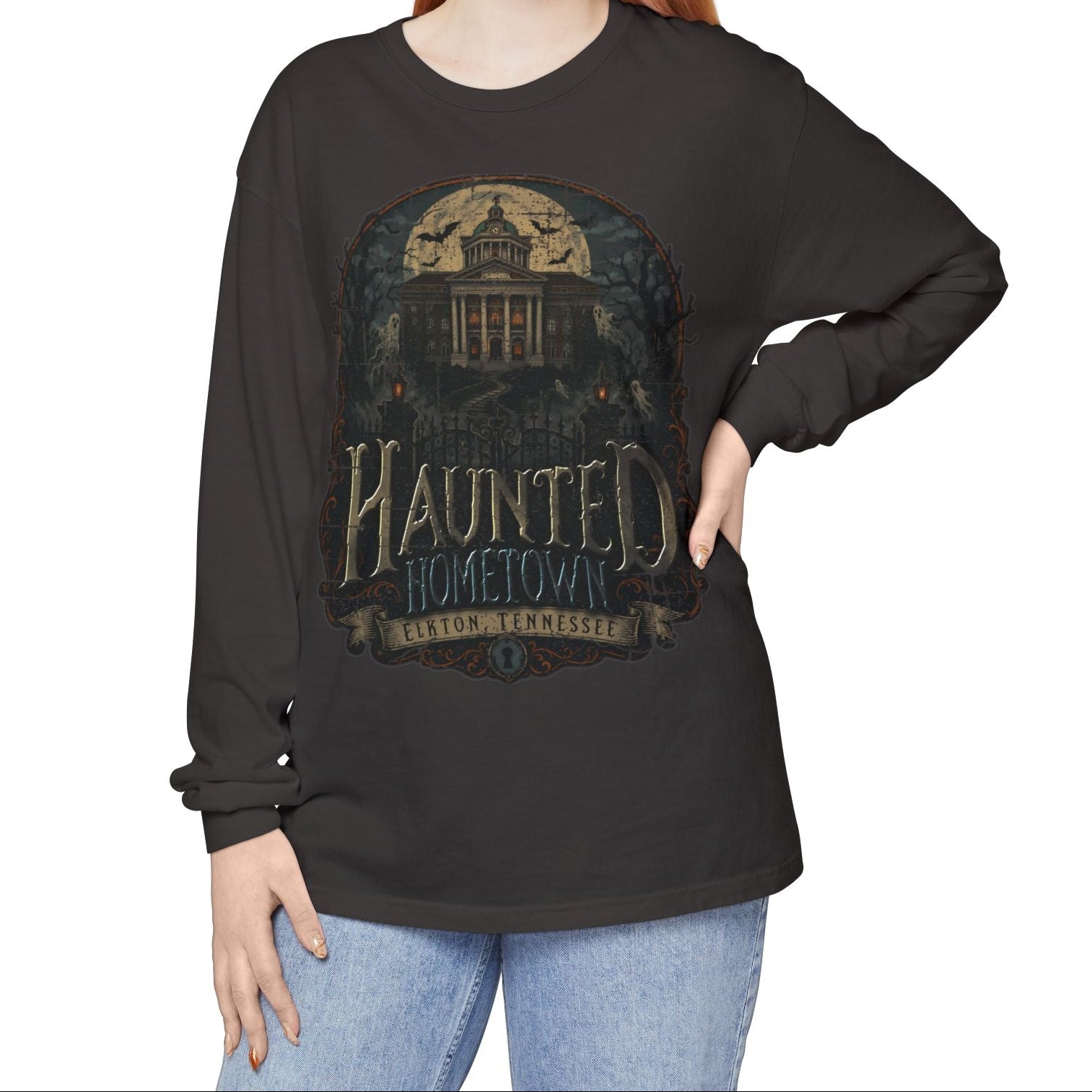 Haunted Hometown - Elkton - Long Sleeve Tee
