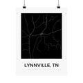 Lynnville, TN Minimal Map Poster